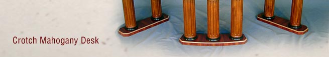 Crotch Mahogany Desk